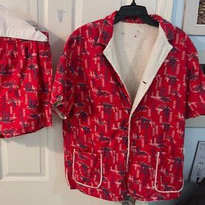 Vintage 1960s Cabana Suit - XL